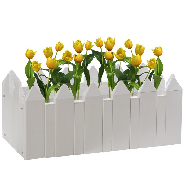 Gardenised Vinyl Planter Box Garden Bed Flower Pot QI004006A.L - main
